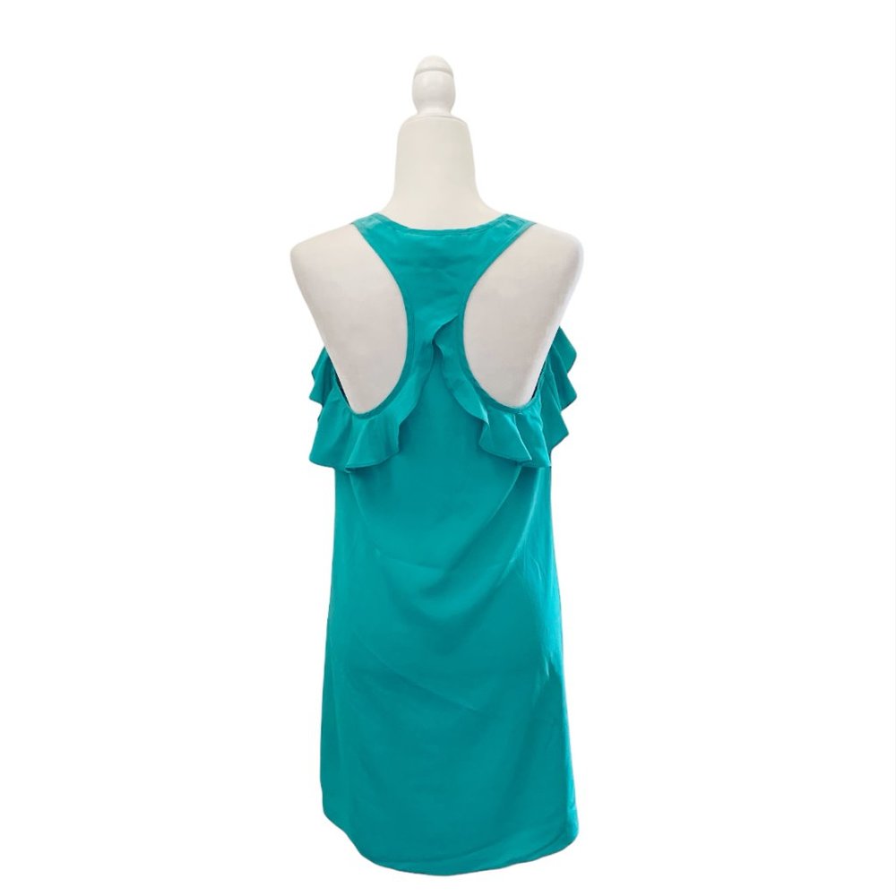 Alice & Trixie Silk Ruffle Tank Dress Green Size Small - Picture 2 of 4